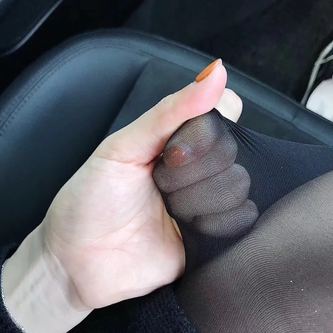 Custom Print Socks Women Seamless Tights Elastic Velvet Solid Transparent Leggings Silky Pantyhose / Tights