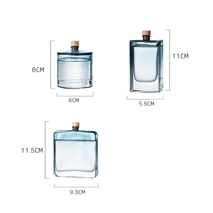 100 ml Gradient color perfume bottle household non-fire fragrance reed diffuser bottle