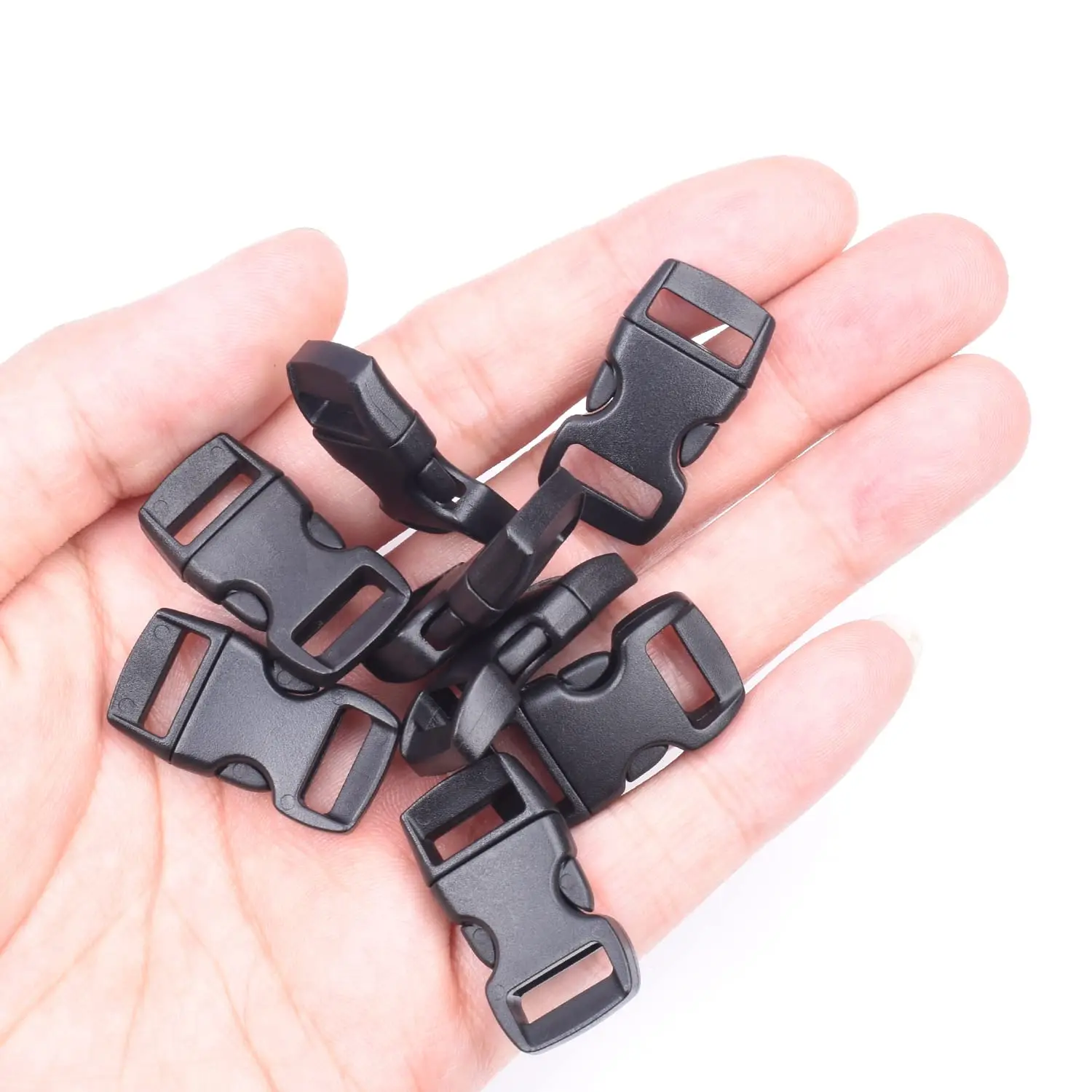 KY Custom Color Size 10mm/15mm/20mm/25mm Colorful Quick Release Buckle Plastic Side Release Buckles