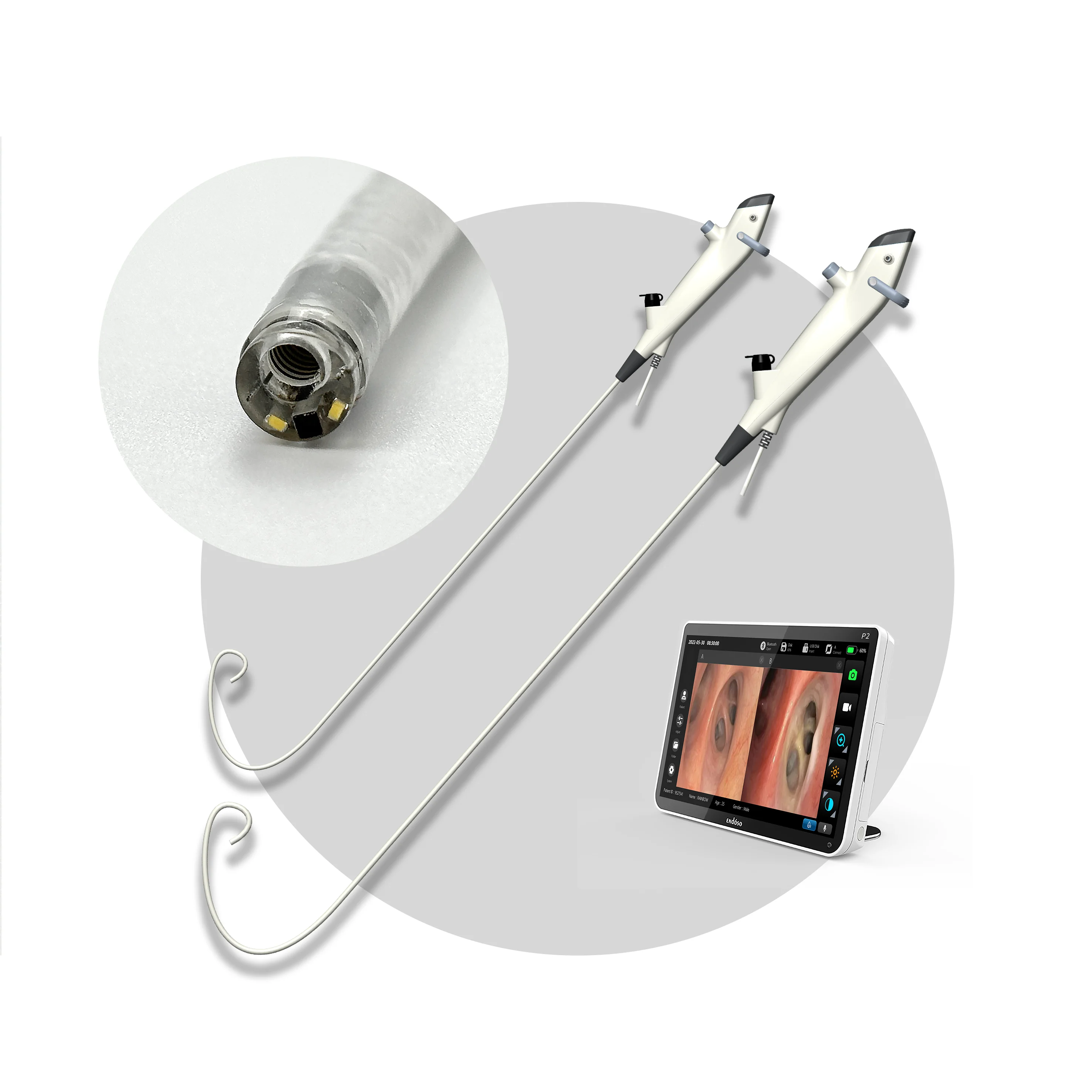 Handheld  Endoscope Fiber Optic Bronchoscope USB ENT Endoscope Surgical Instruments  Disposable Digital Flexible Bronchoscope