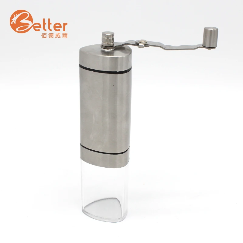 Stainless Steel Hand Coffee Mill  Portable Hand Coffee Bean Grinder Hand Manual Coffee Grinder