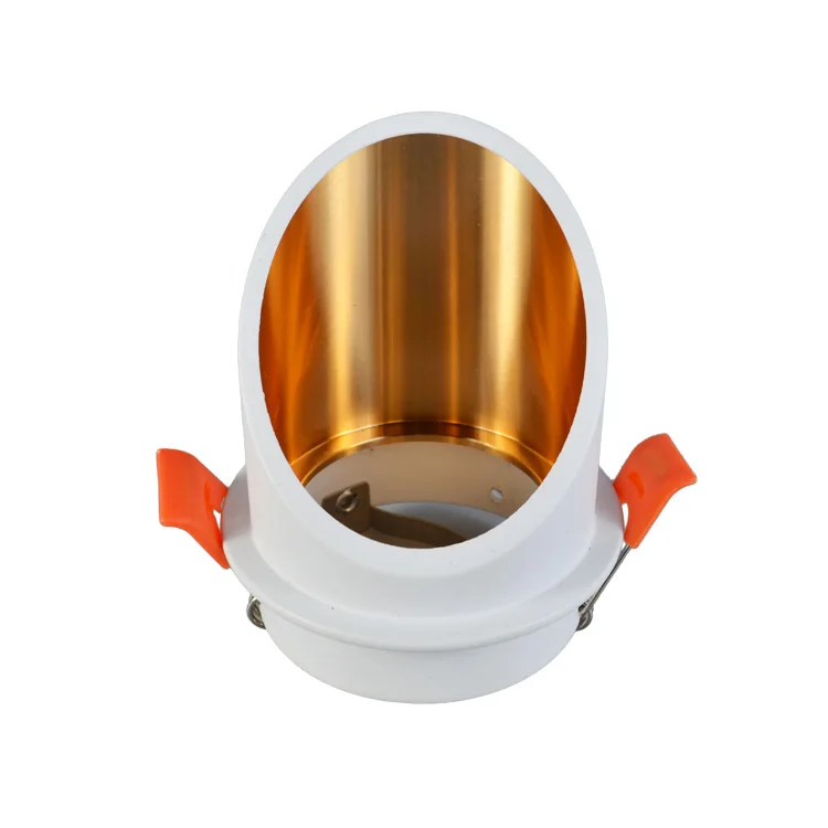 Downlights Fixture Aluminum GU10 Ceiling Spotlight Mounting Bracket GU 10 Socket Frame Recessed Down Light Fixture