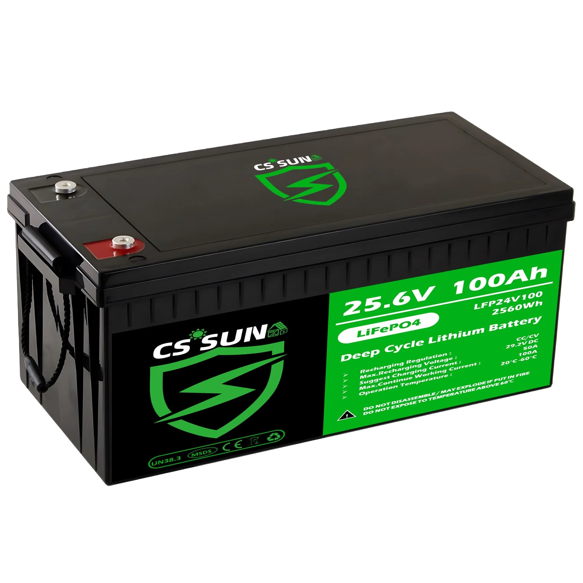 CSSUN Высокая емкость 12 В 100Ah литиевая батарея для дома LFP12V100 Cal бытовой техники и подводных лодок