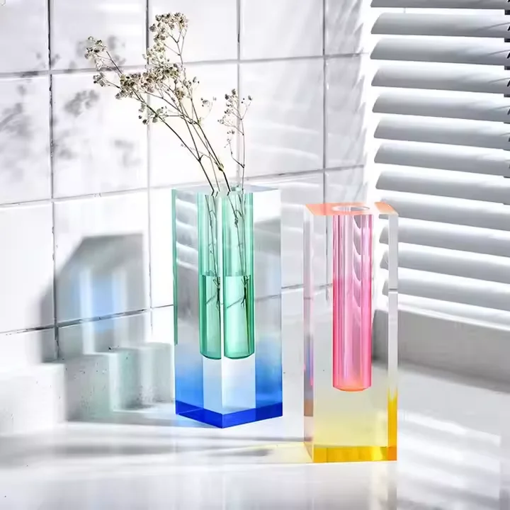 Table Vase Small Decor Clear Plastic Vases Nordic Decorative Vases For Centerpieces