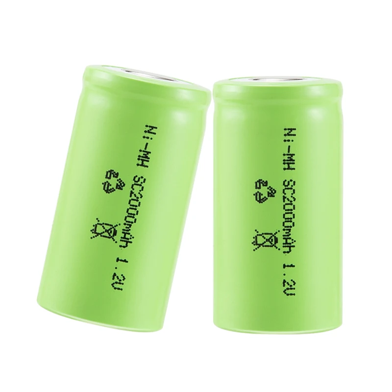 Preferential price SC battery 1.2V 1000mAh 2000mAh 3000mAh NimH rechargeable battery