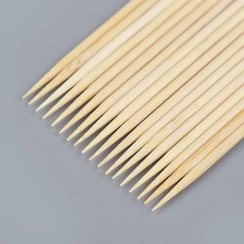 Barbecue Bamboo Stick Disposable Bamboo skewer 15-50cm Sticks Long Skewer Wood Bamboo Bbq Sticks