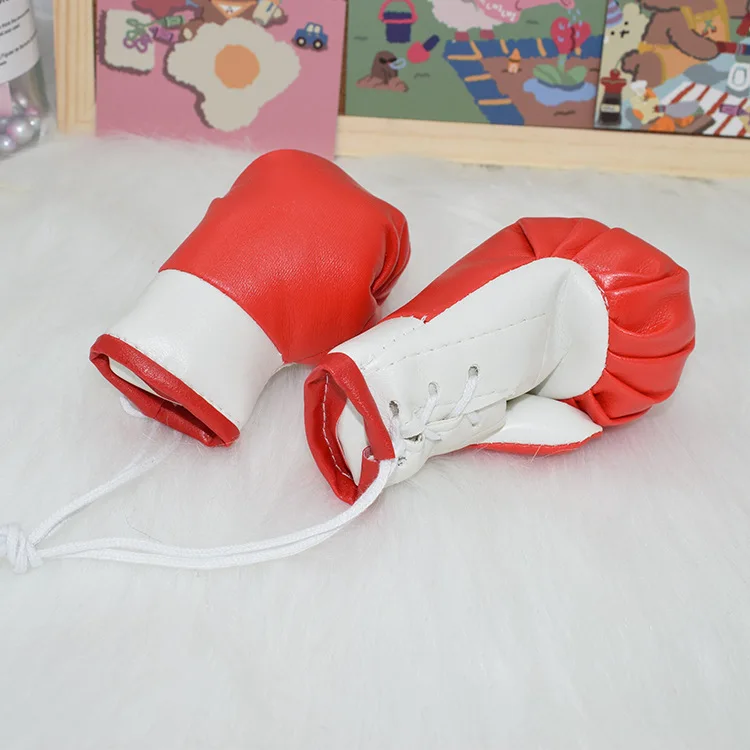 Large 10cm Boxing Gloves Pendant Car Interior Decoration Hanging Accessories Bag Clothing Accessories Glove Key Chain