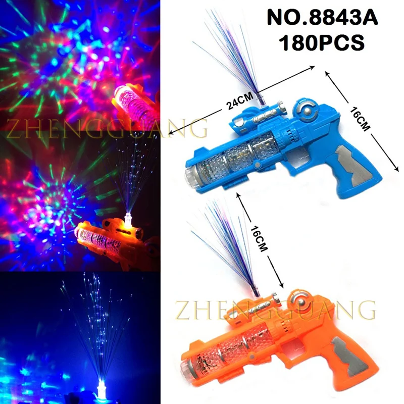 Zhengguang Toys Hot Selling Wholesale Plastic Projection Toy Gun Kids Electric Vocal Gun Toy With Lights
