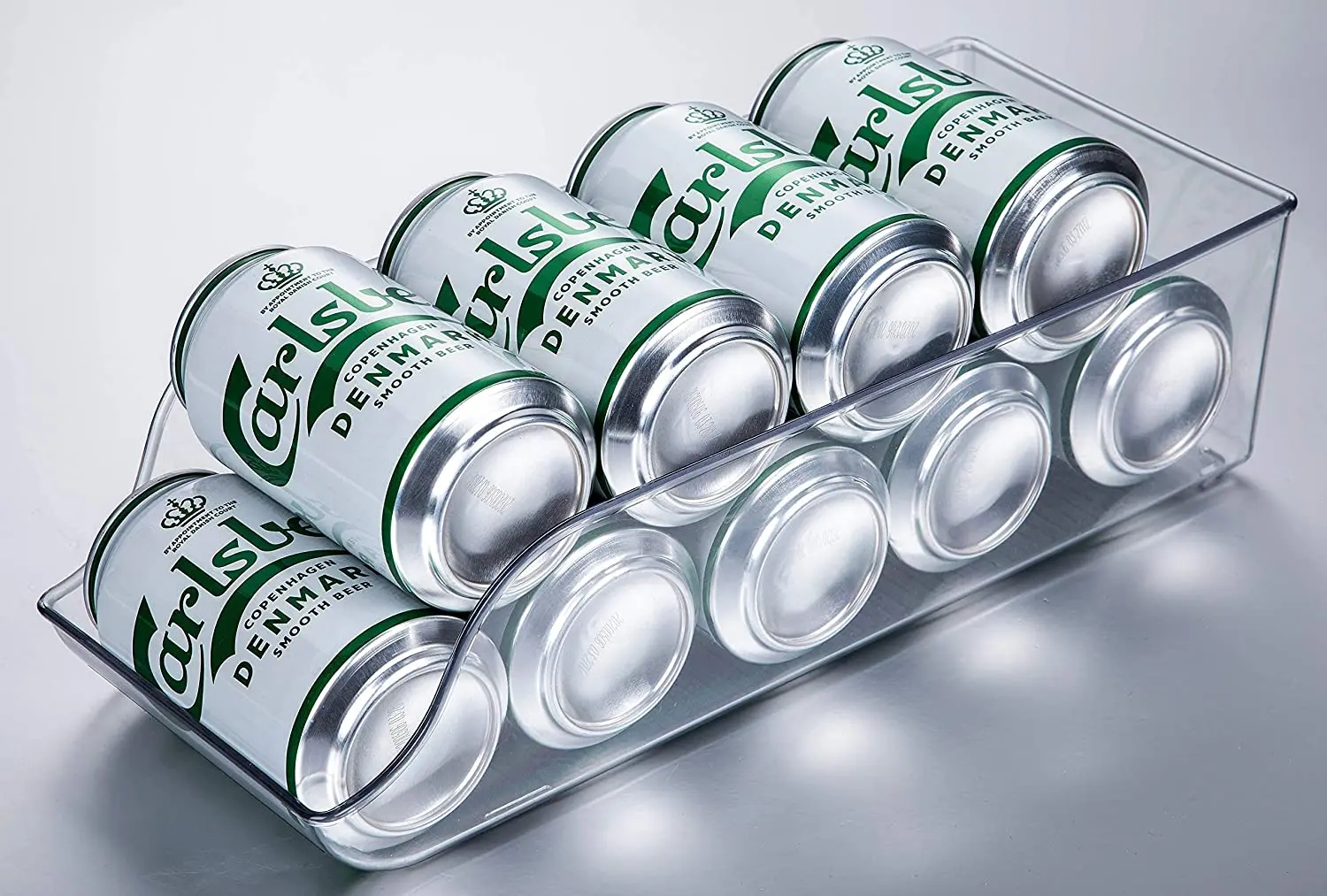 Easy to use transparent organizer kitchen milk storage refrigerator