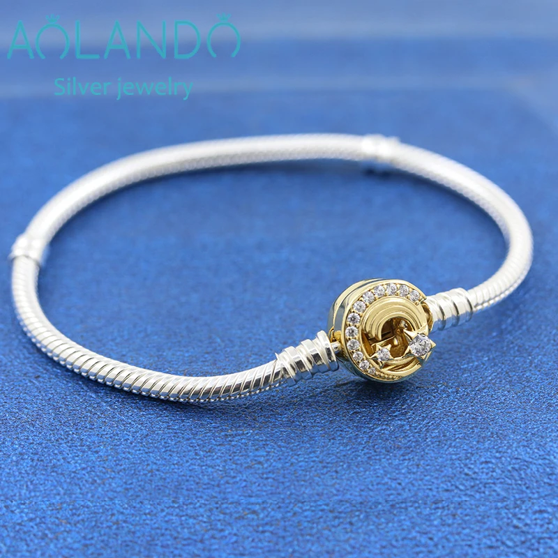 2022 Luxury Charm S925 Silver Meteor Chain Buckle Snake Bone Bracelet Diy Jewelry For Women Christmas Gift For Beads