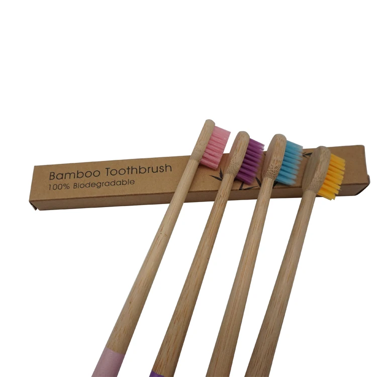 2022, новый дизайн, Экологически чистая бамбуковая зубная щетка с индивидуальным логотипом и принтом