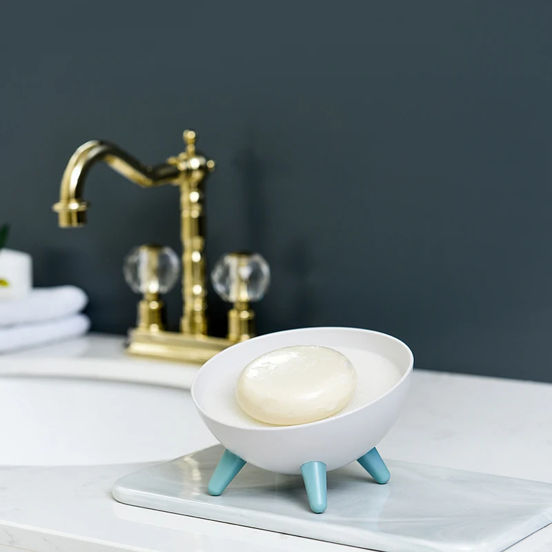 Wholesale portable practical storage kitchen bathroom sink plastic bar soap case box soap dish travel easy cleaning,drying soap