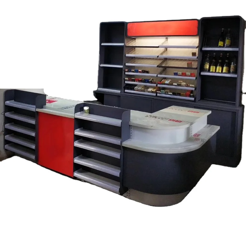 New type of bakery cashier custom northern Europe supermarket checkout counter