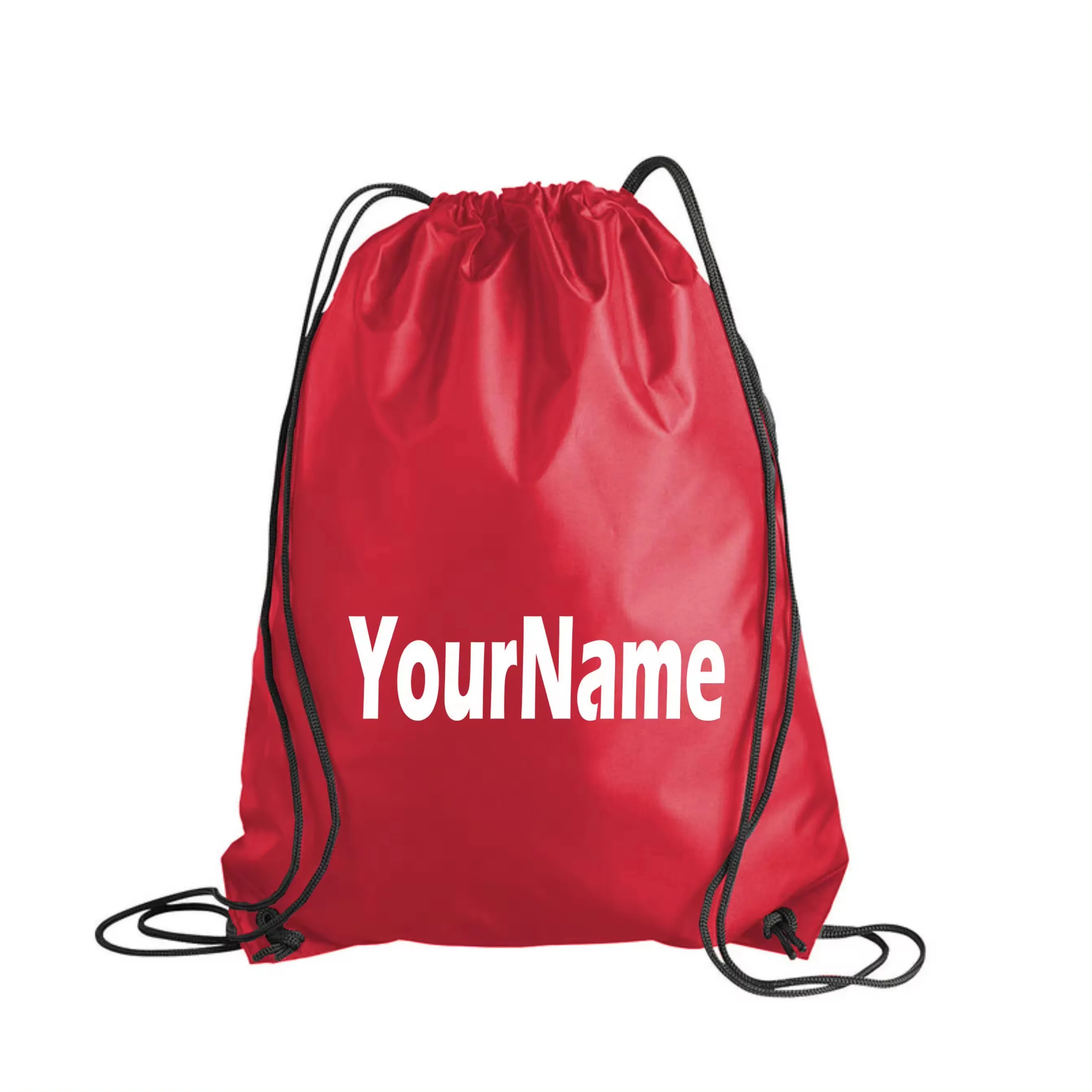 Cheap promotional gifts Customized Logo Tote Drawstring Shopping Bags Nylon polyester sports yoga foldable waterproof Backpacks