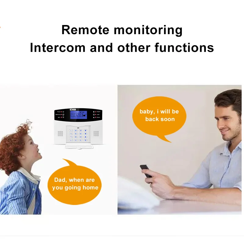 WIFI + GSM Home Alarm System Rechargeable Battery Security Tuya GSM WIFI Alarms