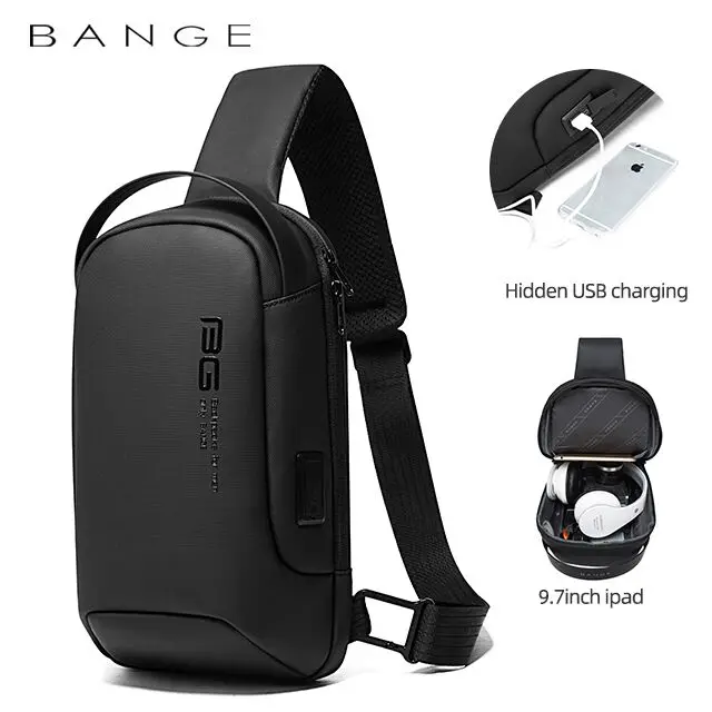 
new hot selling designer fashion men anti theft unisex wholesale custom waterproof shoulder chest crossbody sling bag men 
