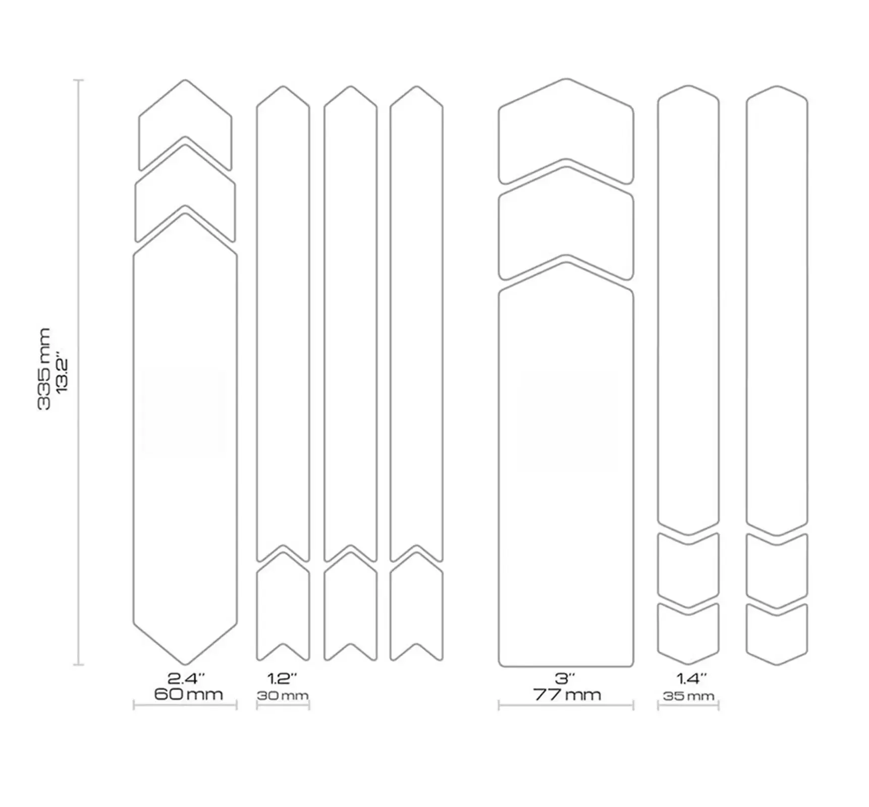 Down Tube Top Tube seat stays bases fork Frame Tape Protection Vinyl Film for bicycle frame keeper