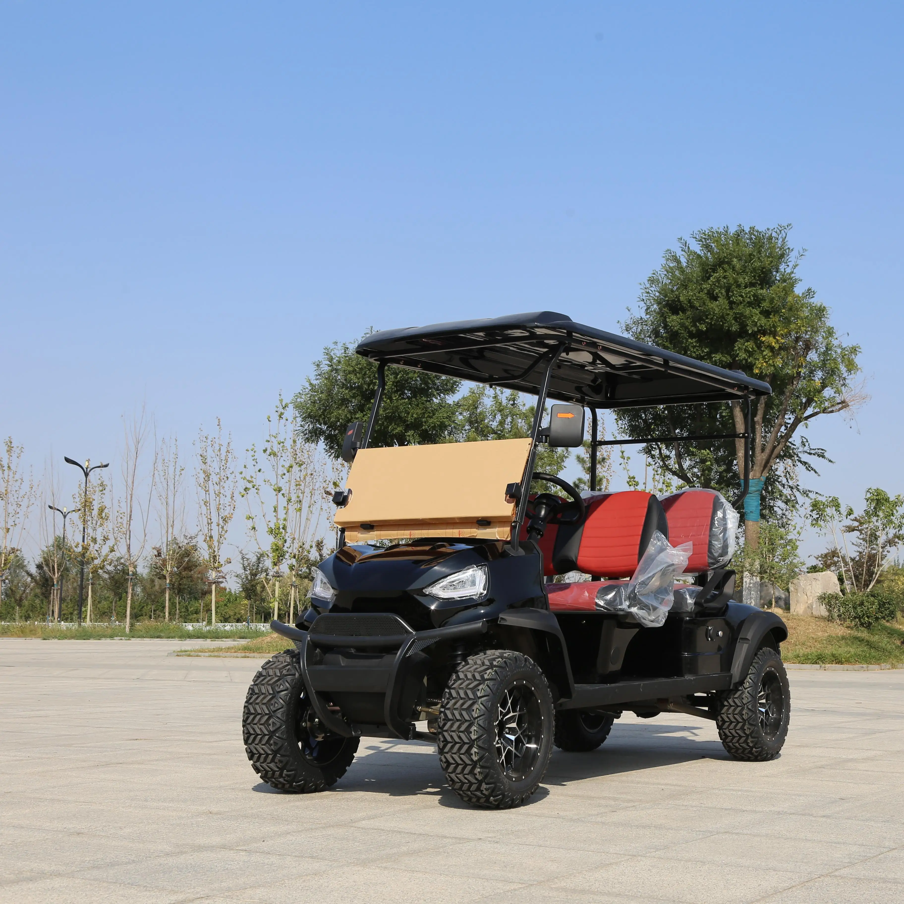 Street legal electric LSV 4 people Golf Electric Car big wheel Lithium Batteries Golf Cart