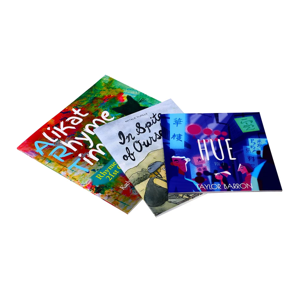 Top quality full color custom softcover children comic manga book printing