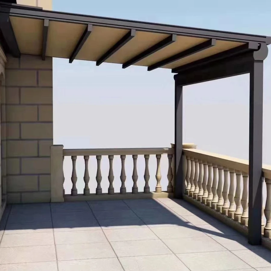 Low price outdoor Opening Gazebo Automatic PVC Pergola Systems Metal Garage Patio Awning Retractable Roof