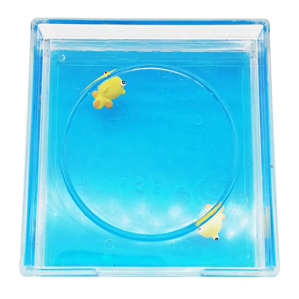 Liquid Water Floaty Desk Shelf Box storage Display Stand Acrylic Paperweight Tray Memo Business Liquor Card Holder