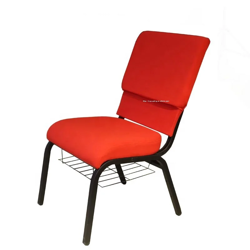 Hot Sale, Wholesale and Modern Design, High-Quality Affordable Strong Metal stackable Church Chair seat and auditorium chair.