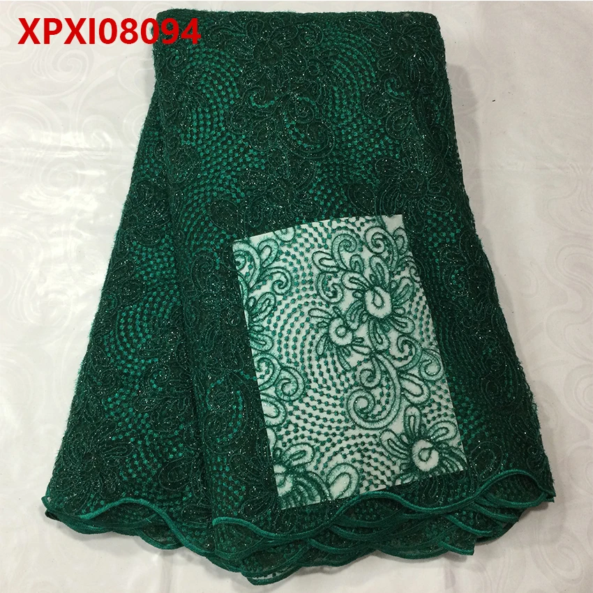 Solid color pleated mesh Lace Like Fabric Shining Mesh Clothes Embellishment Party Dress