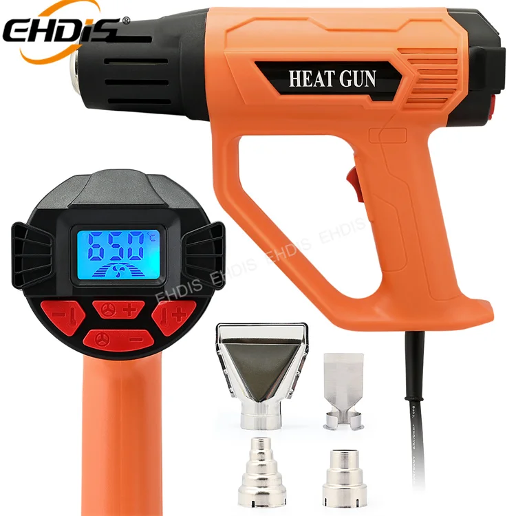 Ehdis Temperature Controlled Vinyl Wrap Heat Blower Hot Air Gun