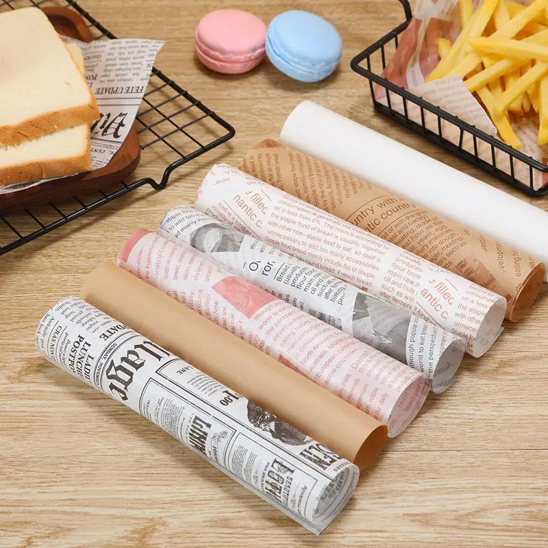 Greaseproof Paper Sheets Deli Paper For Food Custom Food Wrapping Paper