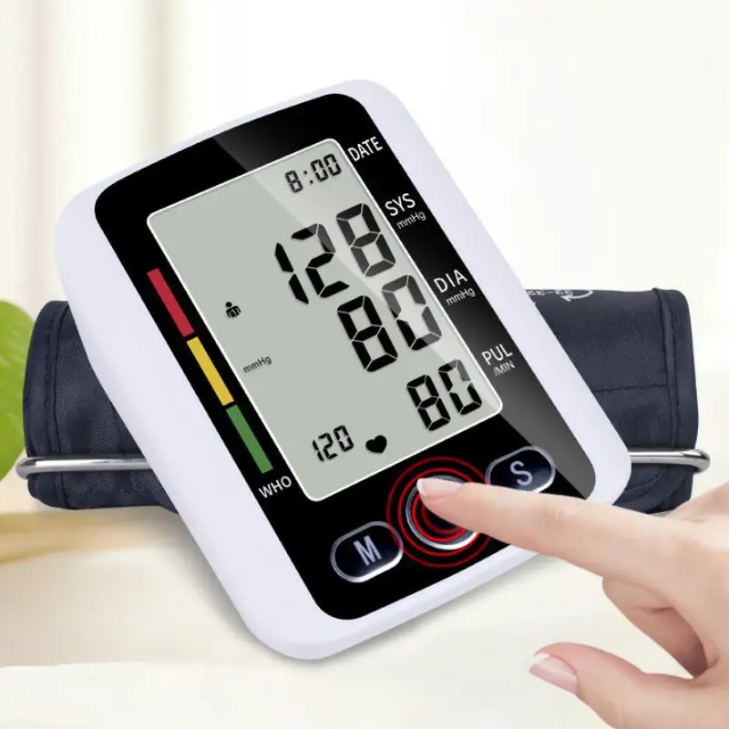 new large LCD cheap price automatic portable upper arm type digital sphygmomanometer a bp meter digital blood pressure monitor