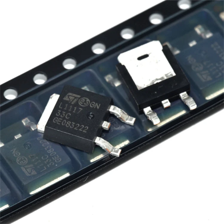 In Stock IC chips LD1117DT33CTR LDO Regulator Pos 3.3V 1.3A 3-Pin(2+Tab) DPAK T/R