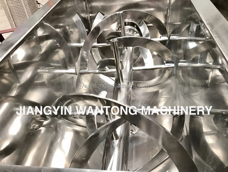 WLDH Horizontal Dry Powder Chemical Food Mixing Equipment Ribbon Mixer Blender Machine