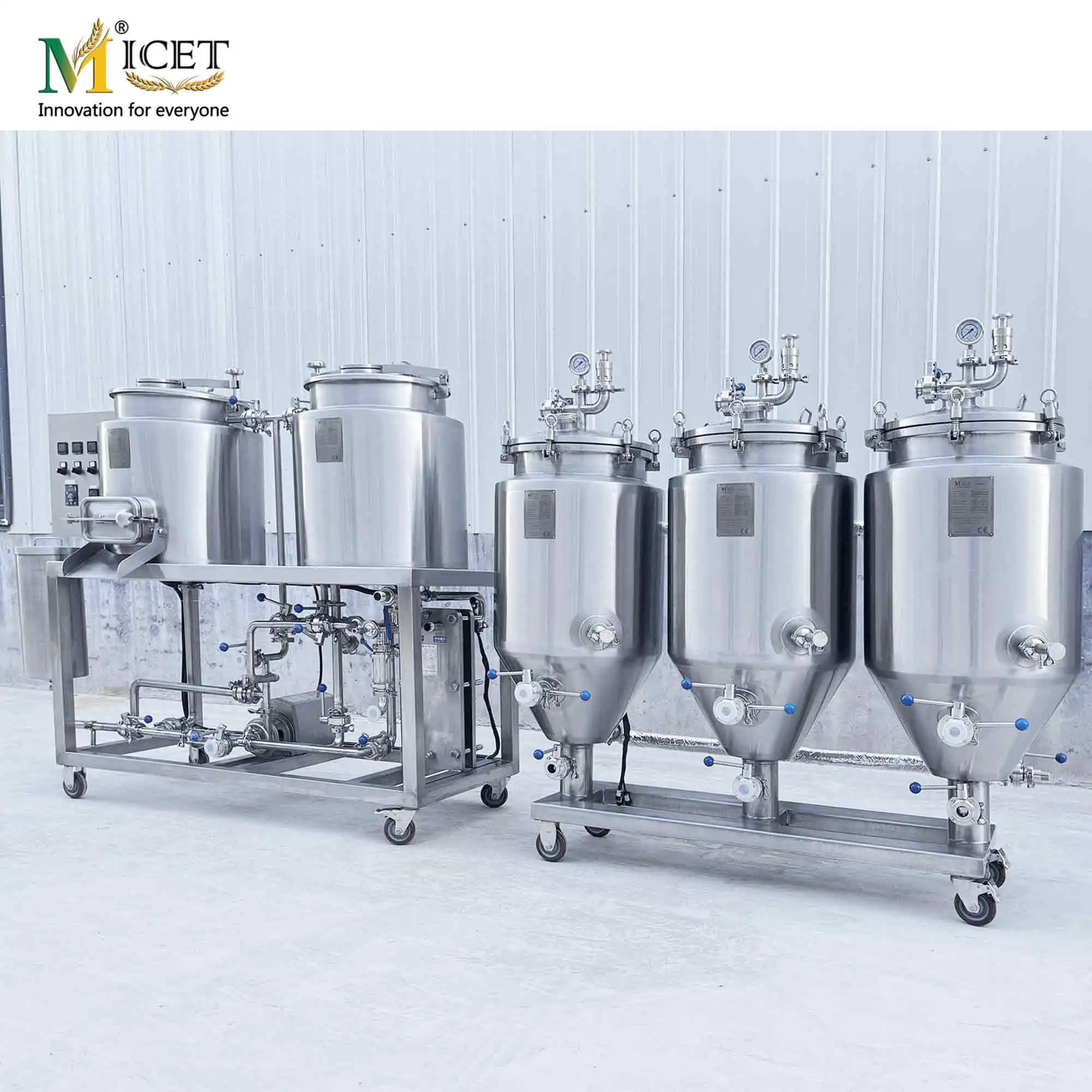 Stainless steel 304 Conical Fermentor 50L Tank Fermenter with Chiller for home brewing