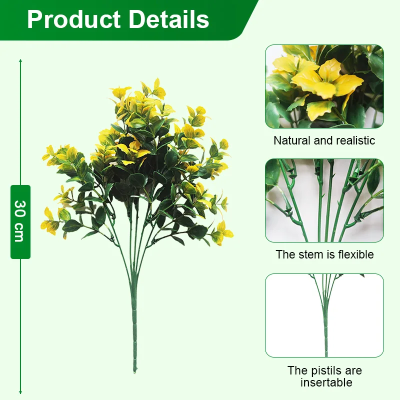 customizable outdoor green home hotel soft artificial plants faux agave plant artificial foliage & branch