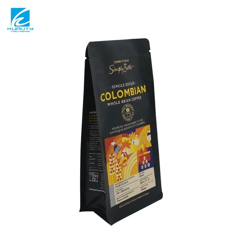 Заказной Печатный пластический 8 Боковых складок мешок кофе алюминиевой фольги с Ziplock и клапана