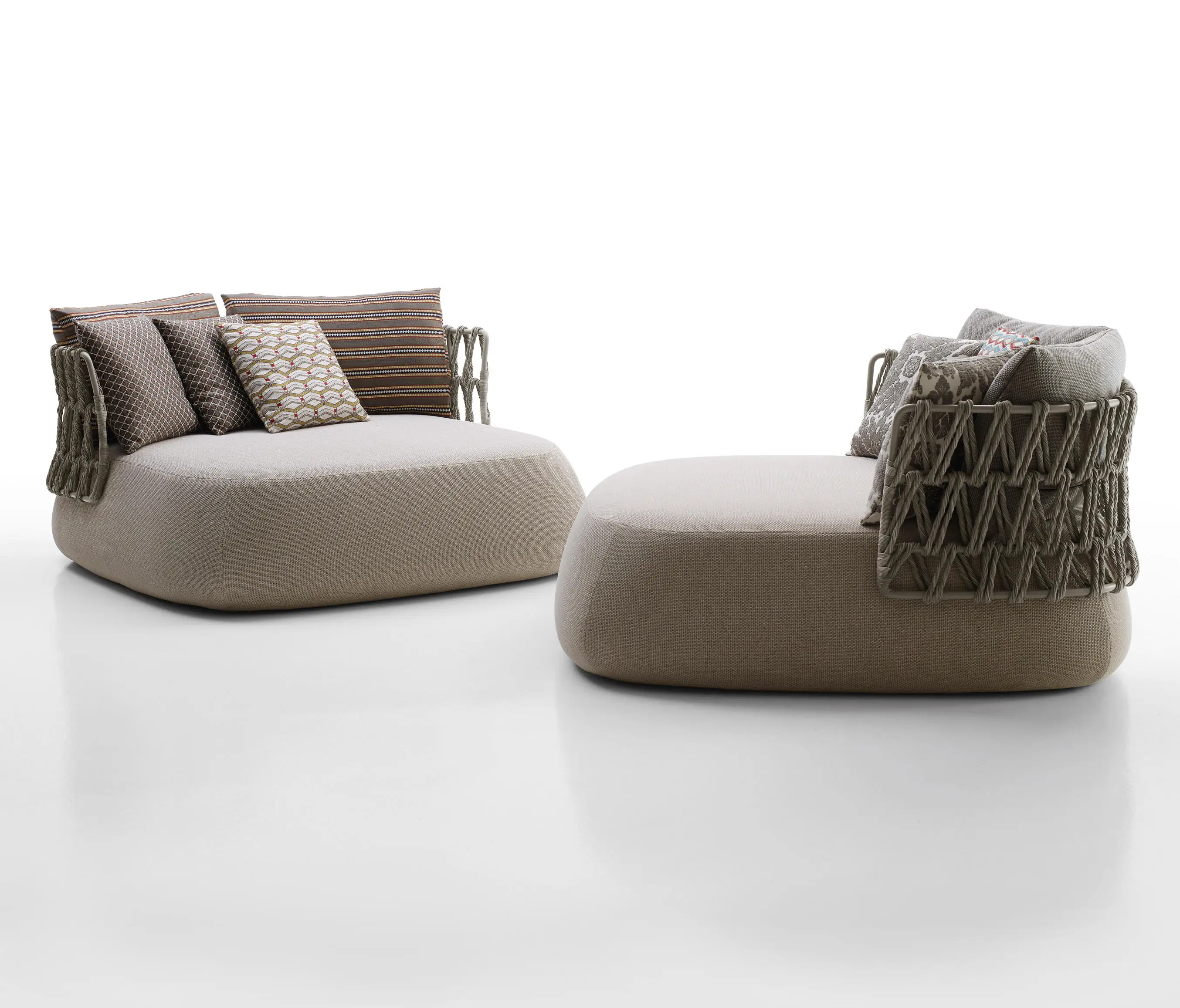 Patio All-weather Rope Woven indoor gardening tools metal garden sets outdoor furniture lounge garden sofa