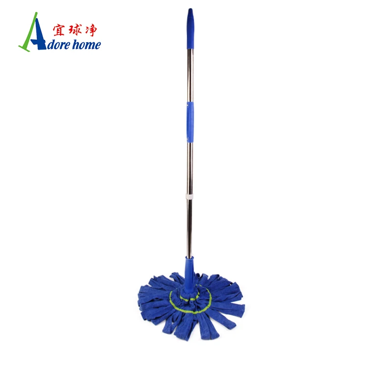 Microfiber Squeeze Water FLAT Mop Dry Wet Retractable Cleaning twist mop