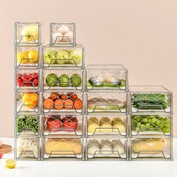 Fridge Egg Drawers, Refrigerator Egg Storage Container Refrigerator Pull Out Bins Snap On Drawer Organizer Egg Storage Box
