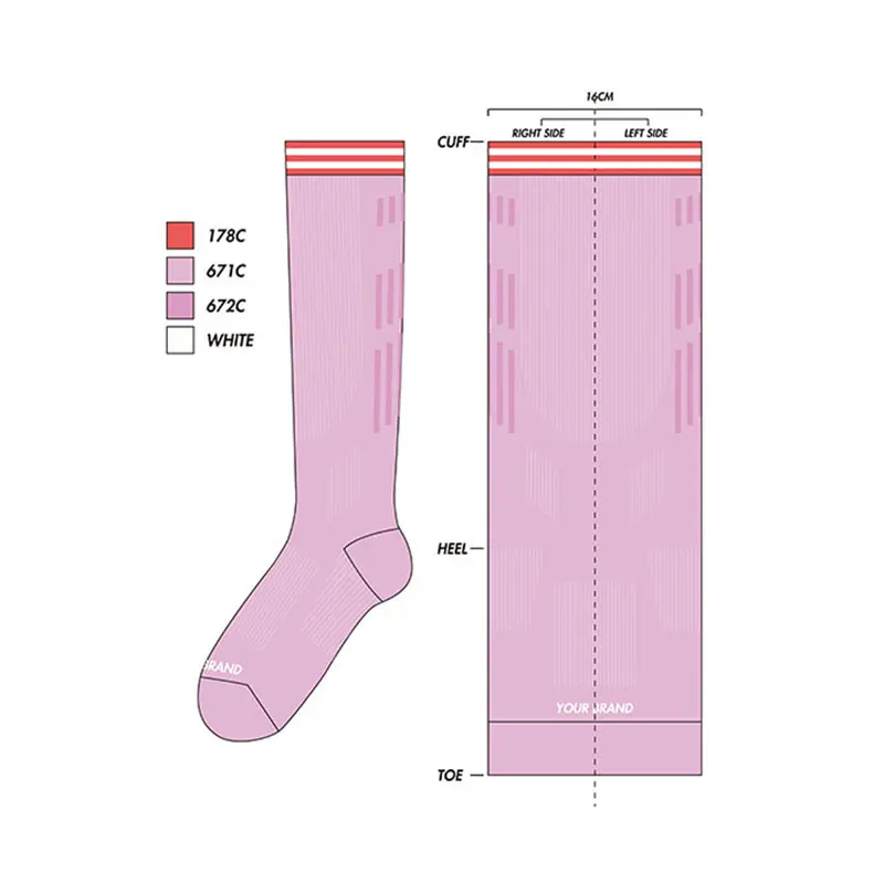 Compression Socks Plus Size Can Be Customized Running Cycling Nurse Football Compression Socks For Men