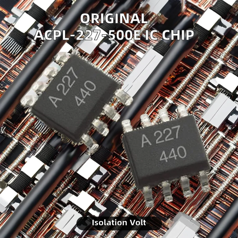 100% Original New IC Chip ACPL-227-500E 2 Channel 8-SO Optoisolator Transistor IC Output 3000Vrms Electronic Optoelectronics