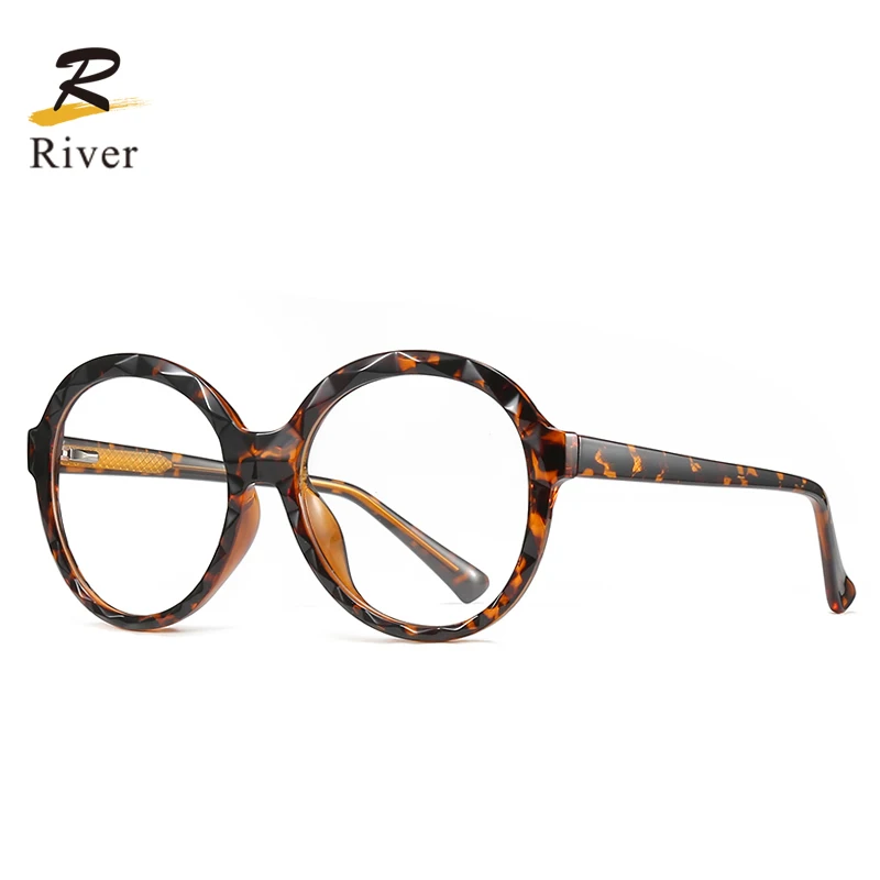 River Round Water Ripple TR90 Anti Blue Light Ray Computer Glasses