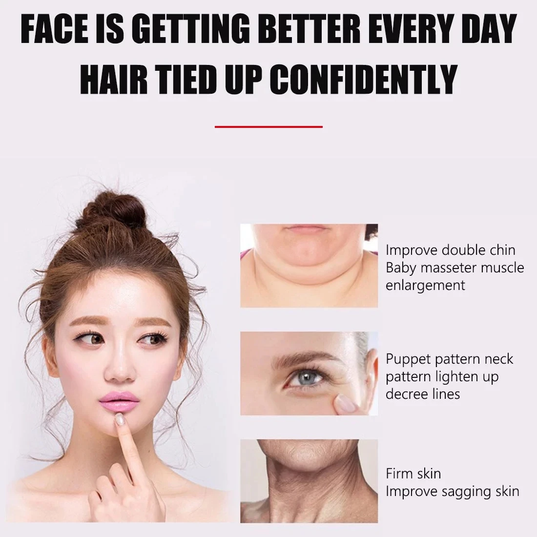 
Y Shape Facial Lifting Roller Beauty Massager USB Charging Face Wrinkle Remover Device Mini Microcurrent Face Lift Machine 