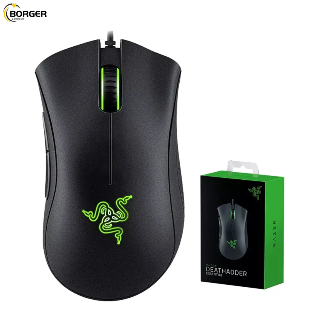 Razer DeathAdder Essential Original Best-in-class Ergonomics 6400DPI Optical Sensor mouse Wired Game Mice