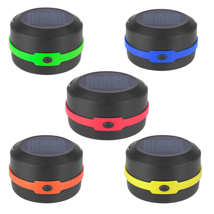 portable outdoor foldable pocket usb solar rechargeable offweek telescopic camping light charger