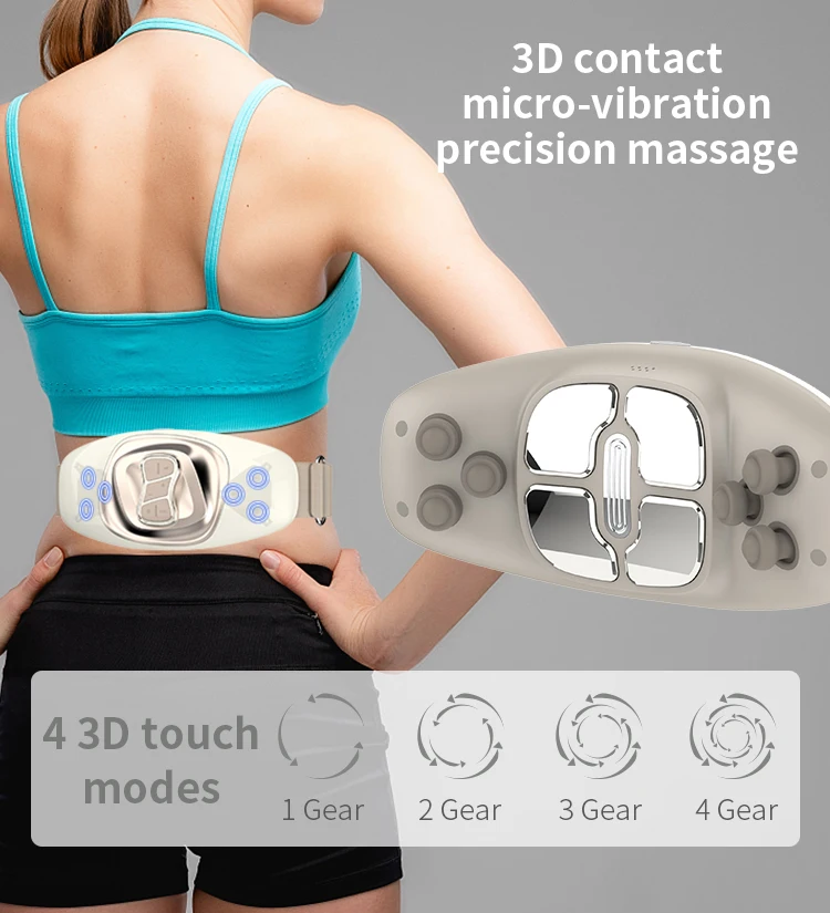 2024  New Fat Burning Abdominal Electric Rechargeable Belly  Machine Slimming Vibration Portable Belt Women Weight Loss Machine