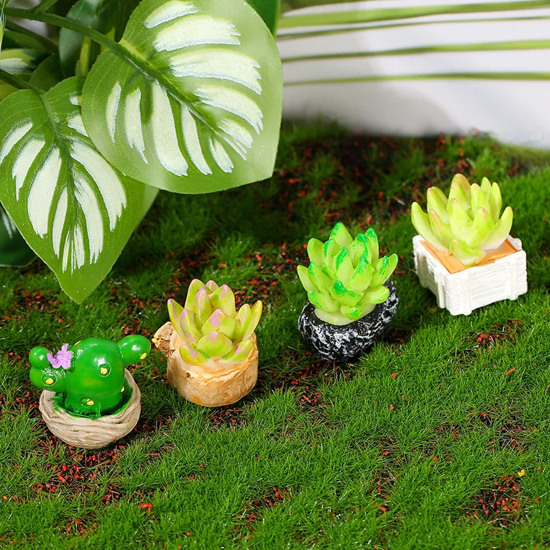 2407 wenqi Moss micro-landscape decoration cactus small potted zakka cargo succulent simulation plant