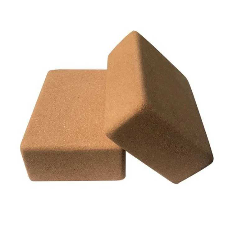 
Cork Yoga Block High Density Pilates Brick Stretch Aid Gym Sports Fitness Exercise Yoga Block 