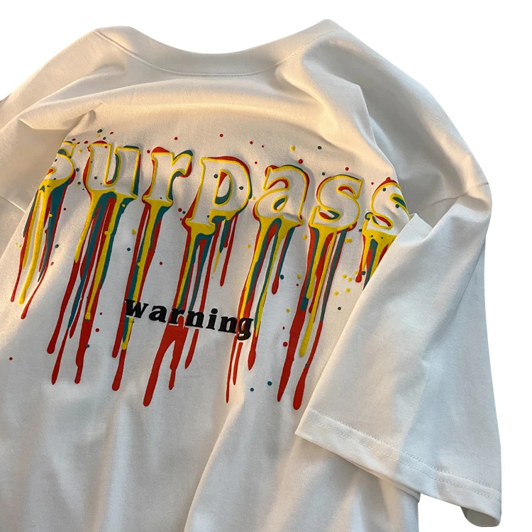 Custom Top Quality Heat Transfer Crystal Rhinestone Design Black 100% Cotton Short Sleeve T-shirt