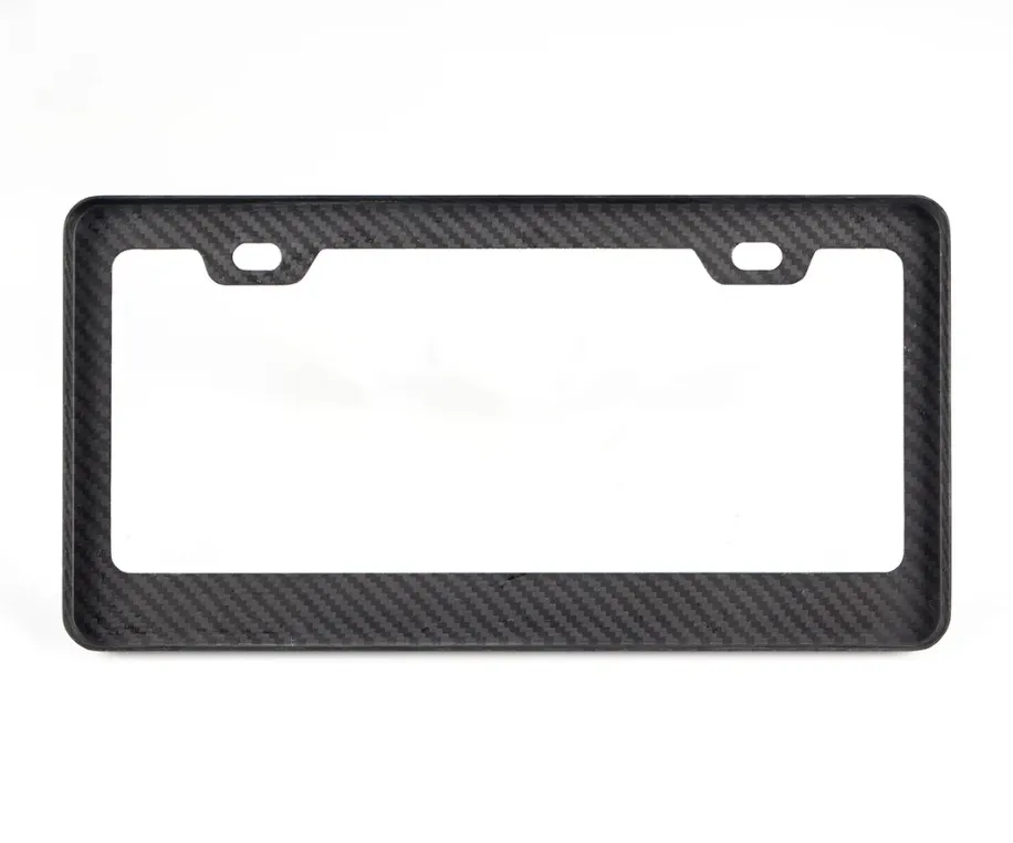3K Forged Carbon Fiber Luxury molded License Plate Frames for cars
