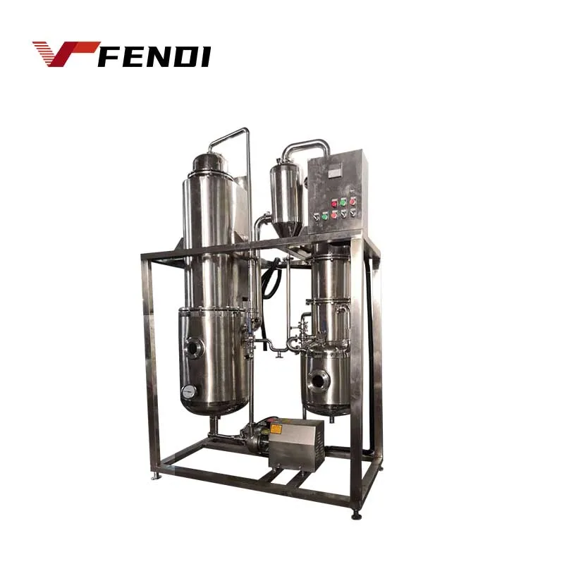 50l/h 5000l high efficient multiple multi effect lab scale climbing and vacuum oil falling film evaporator concentrator